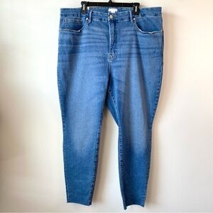 Good‎ American Good Legs Skinny Jeans Raw Hem 24
